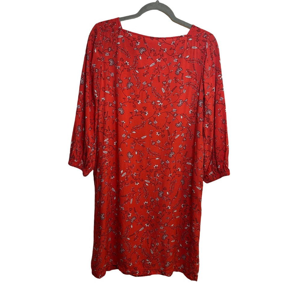 Women's GAP Red Floral Long Sleeve Dress XS
